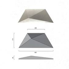 پنل بتنی 40x17x4 مدل NOYA گرید 2