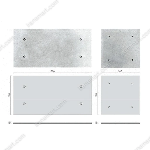 پنل بتنی GFRC مدل BOLT گرید 2