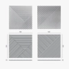 پنل بتنی 50x50 مدل ZIG ZAG