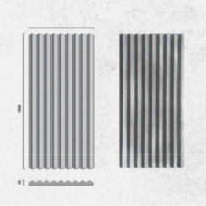 پنل بتنی 100x50x4 مدل SHUTTER گرید 2