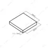 پنل بتن اکسپوز 50x50 Exposed Concrete Tile