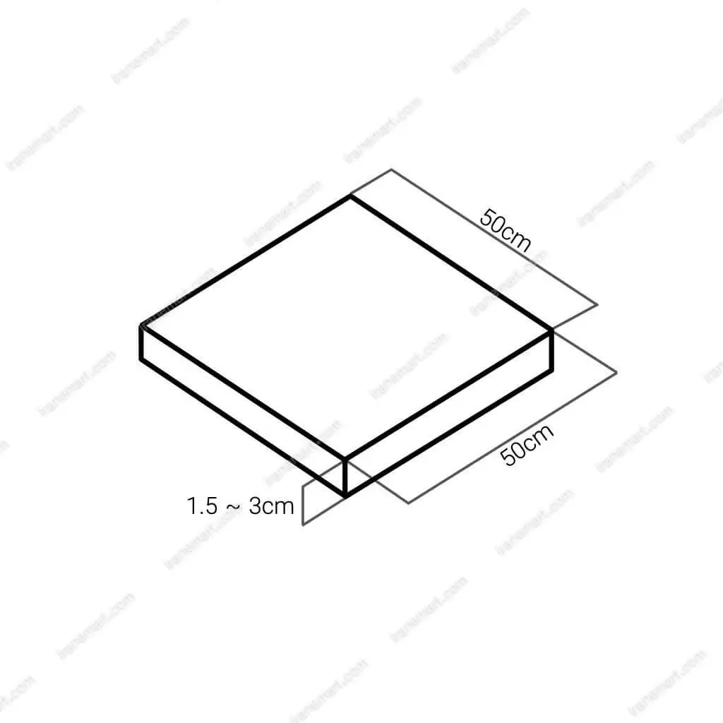 پنل بتن اکسپوز 50x50 Exposed Concrete Tile